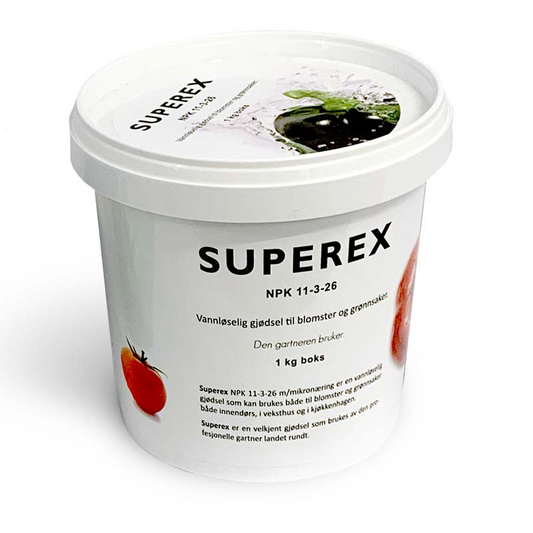 Superex vannløselig gjødsel, 1 kilo